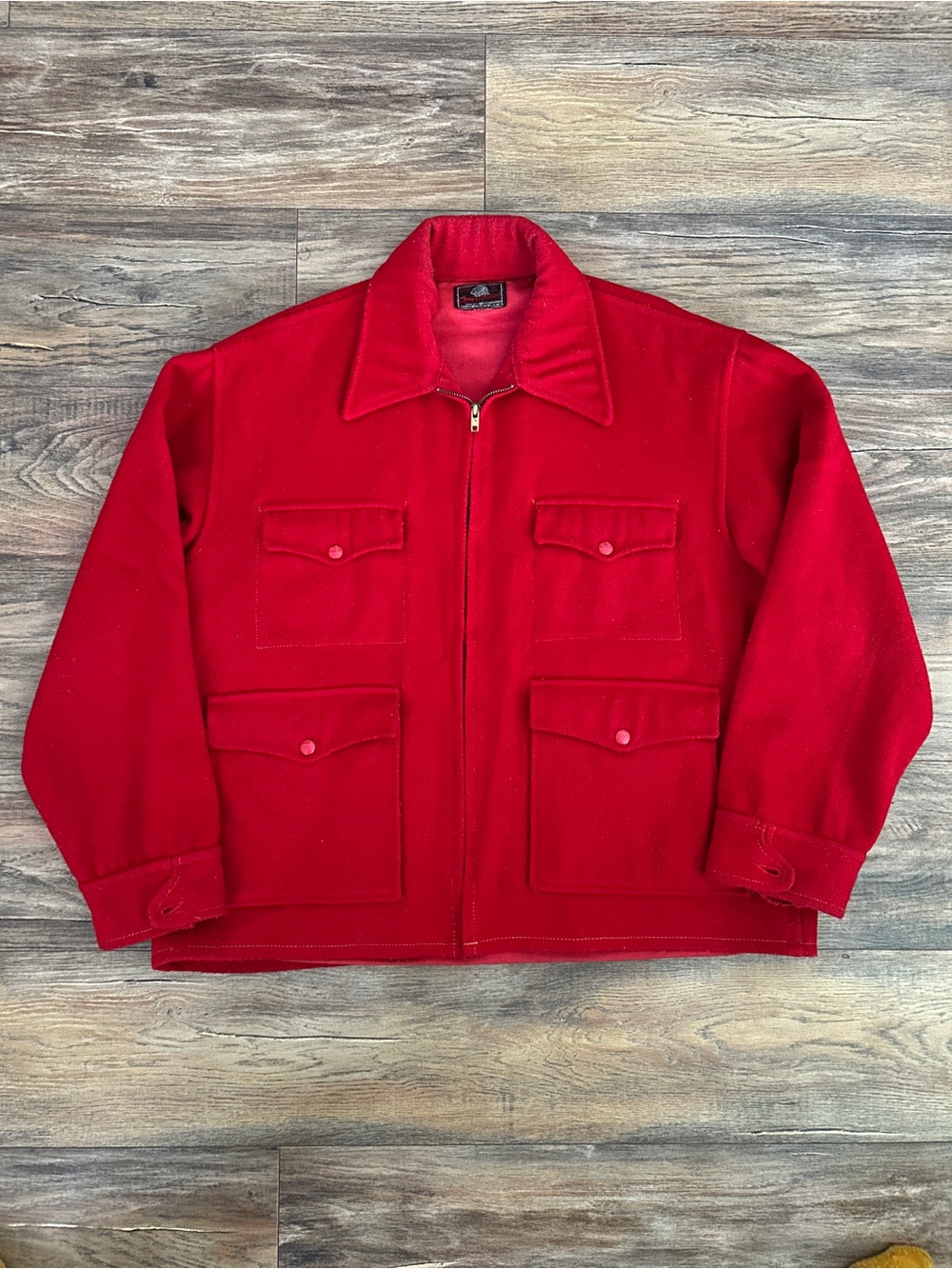 Vintage Johnson Woolen Mills 70s Wool Cruiser Field Jacket XL